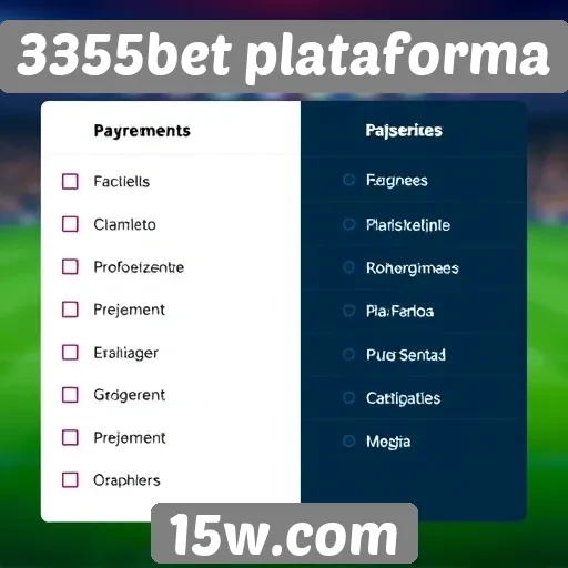 Métodos de pagamento oferecidos pela 3355bet